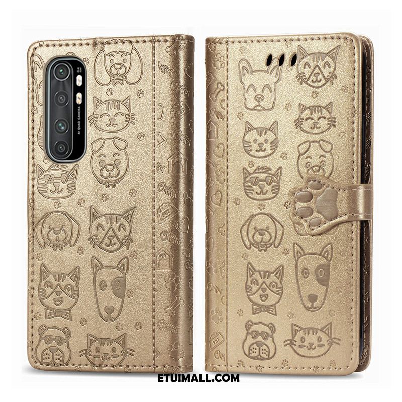 Etui Xiaomi Mi Note 10 Lite Kreskówka Wiszące Ozdoby Purpurowy Psy Relief Pokrowce Kup