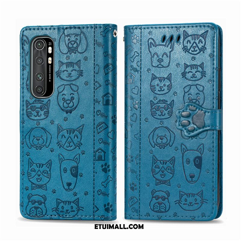 Etui Xiaomi Mi Note 10 Lite Kreskówka Wiszące Ozdoby Purpurowy Psy Relief Pokrowce Kup