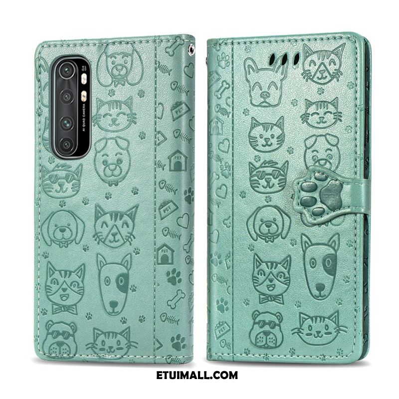 Etui Xiaomi Mi Note 10 Lite Kreskówka Wiszące Ozdoby Purpurowy Psy Relief Pokrowce Kup