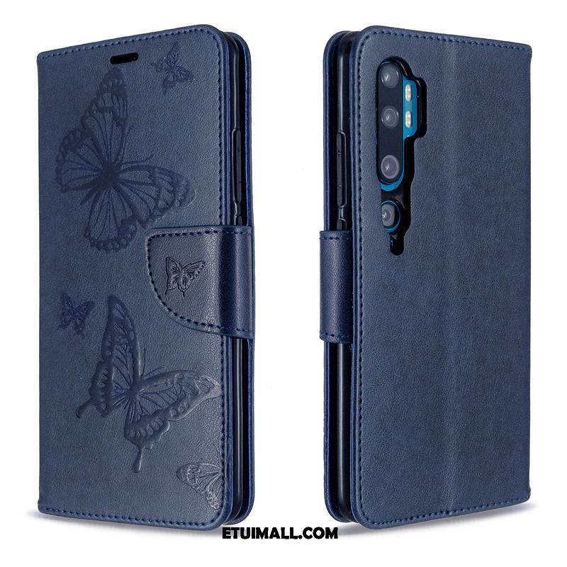 Etui Xiaomi Mi Note 10 Motyl Wiszące Ozdoby Sztuczna Skóra Relief Skórzany Futerał Futerał Tanie