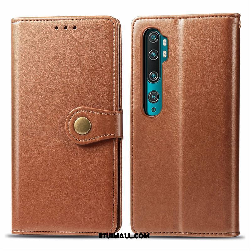 Etui Xiaomi Mi Note 10 Ochraniacz Czerwony Proste Mały Jednolity Kolor Pokrowce Kup