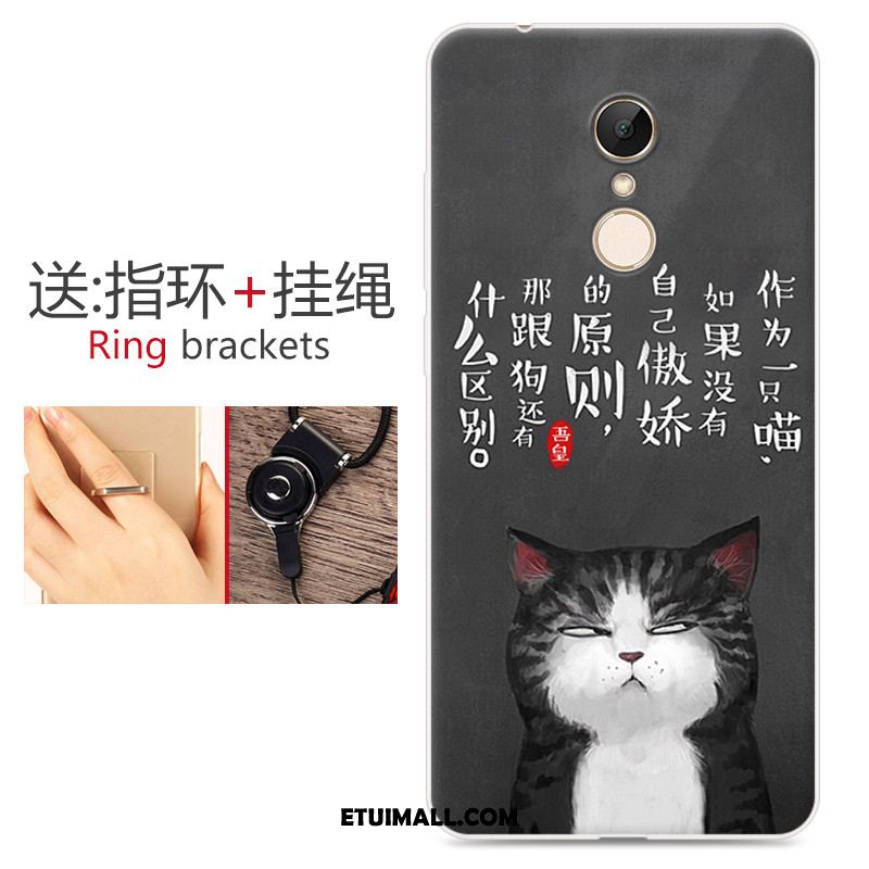 Etui Xiaomi Redmi 5 Miękki All Inclusive Anti-fall Mały Czarny Pokrowce Tanie