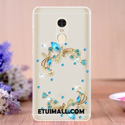 Etui Xiaomi Redmi 5 Ochraniacz Niebieski Tendencja Rhinestone Telefon Komórkowy Obudowa Online