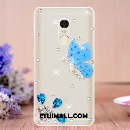 Etui Xiaomi Redmi 5 Ochraniacz Niebieski Tendencja Rhinestone Telefon Komórkowy Obudowa Online