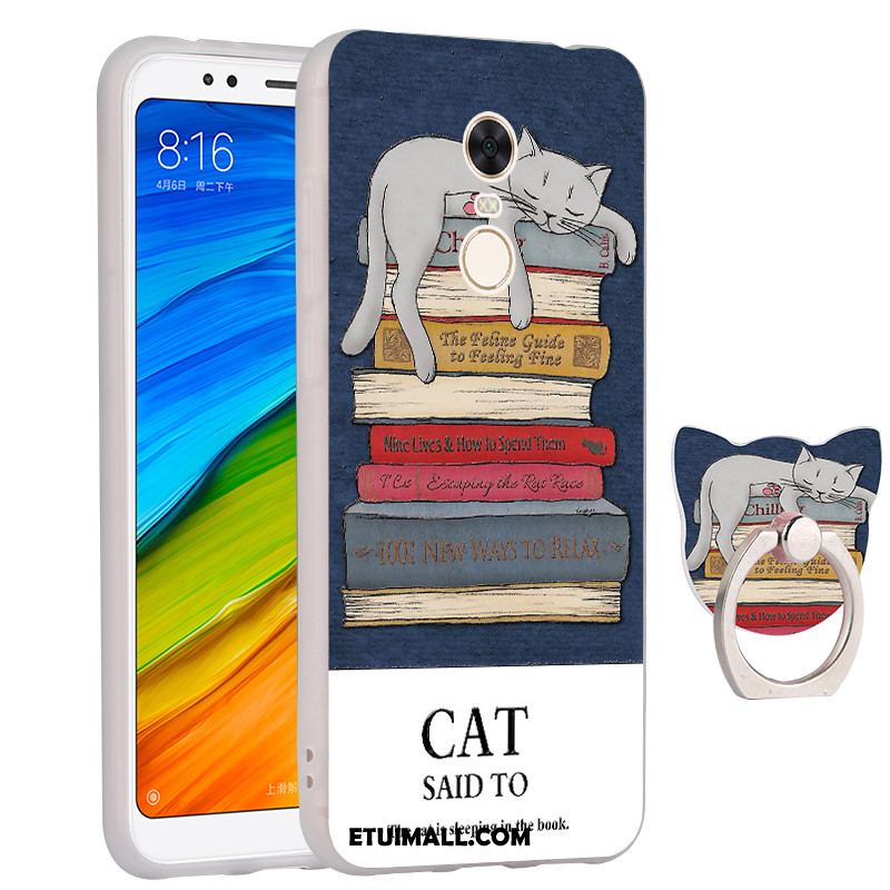 Etui Xiaomi Redmi 5 Plus Czerwony Anti-fall All Inclusive Ochraniacz Relief Futerał Tanie