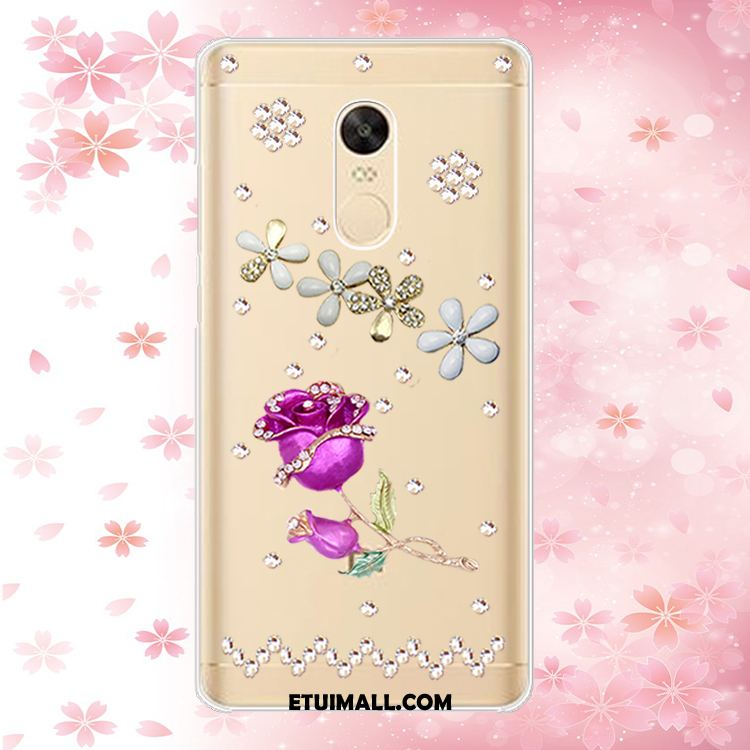 Etui Xiaomi Redmi 5 Plus Mały Niebieski Rhinestone Anti-fall Miękki Futerał Oferta