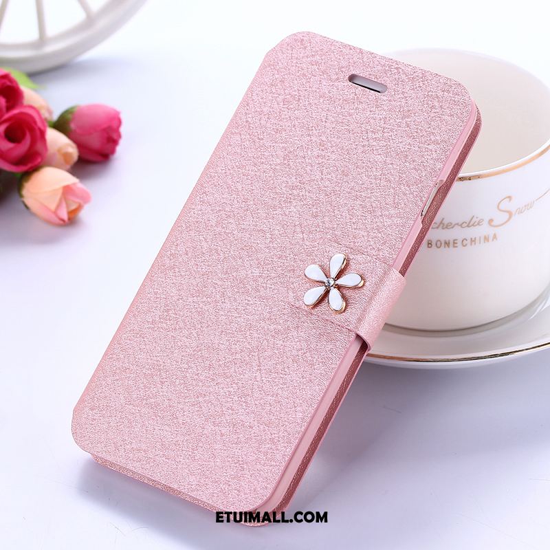 Etui Xiaomi Redmi 5 Rhinestone Anti-fall Skórzany Futerał Silikonowe Czerwony Pokrowce Tanie