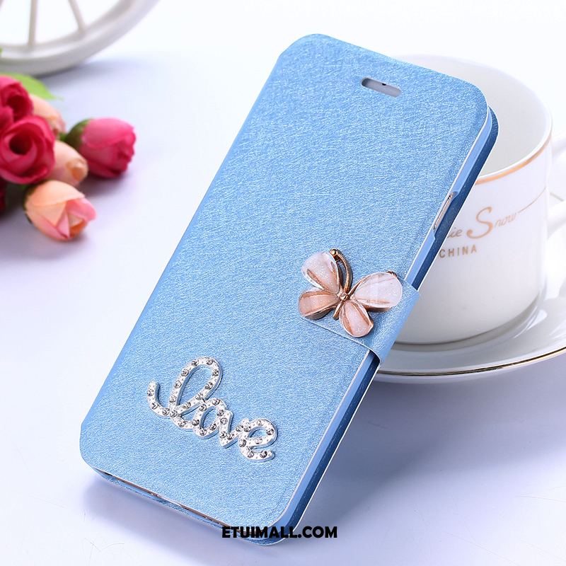 Etui Xiaomi Redmi 5 Rhinestone Anti-fall Skórzany Futerał Silikonowe Czerwony Pokrowce Tanie