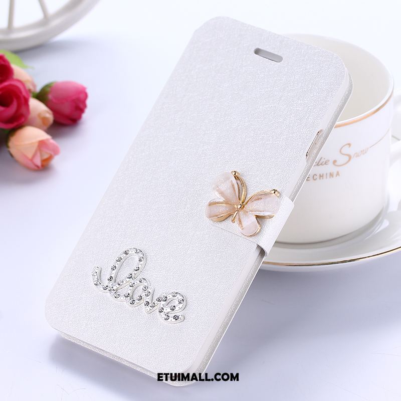 Etui Xiaomi Redmi 5 Rhinestone Anti-fall Skórzany Futerał Silikonowe Czerwony Pokrowce Tanie