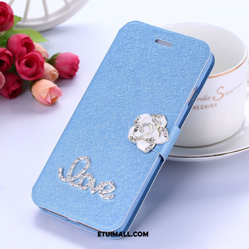 Etui Xiaomi Redmi 5 Rhinestone Anti-fall Skórzany Futerał Silikonowe Czerwony Pokrowce Tanie