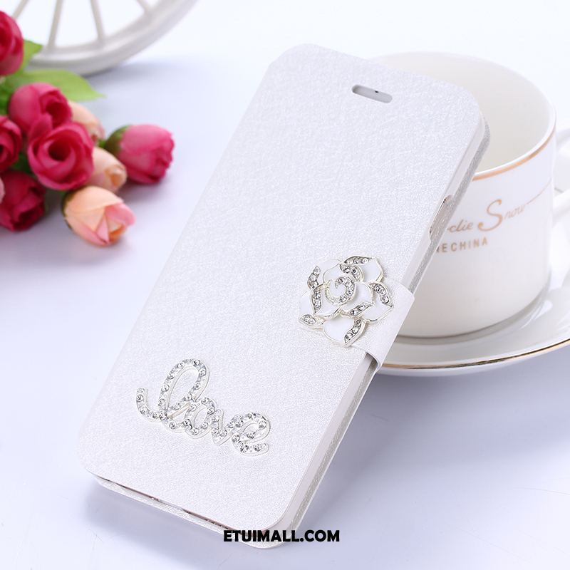 Etui Xiaomi Redmi 5 Rhinestone Anti-fall Skórzany Futerał Silikonowe Czerwony Pokrowce Tanie