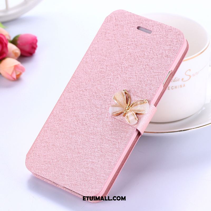 Etui Xiaomi Redmi 5 Rhinestone Anti-fall Skórzany Futerał Silikonowe Czerwony Pokrowce Tanie