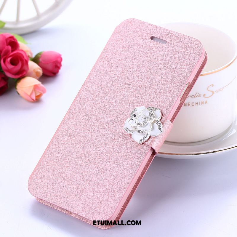 Etui Xiaomi Redmi 5 Rhinestone Anti-fall Skórzany Futerał Silikonowe Czerwony Pokrowce Tanie