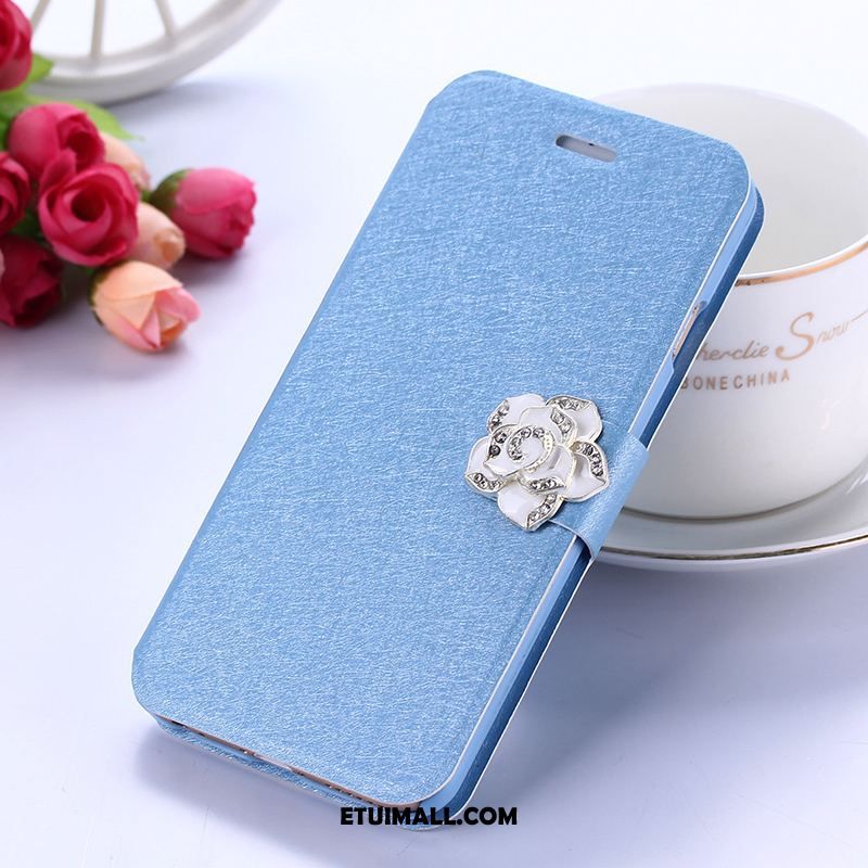 Etui Xiaomi Redmi 5 Rhinestone Anti-fall Skórzany Futerał Silikonowe Czerwony Pokrowce Tanie