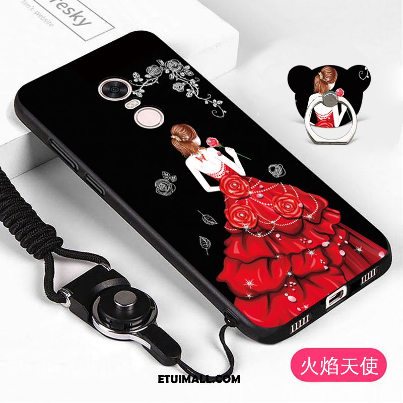 Etui Xiaomi Redmi 5 Telefon Komórkowy Czerwony Miękki Czarny All Inclusive Pokrowce Sprzedam