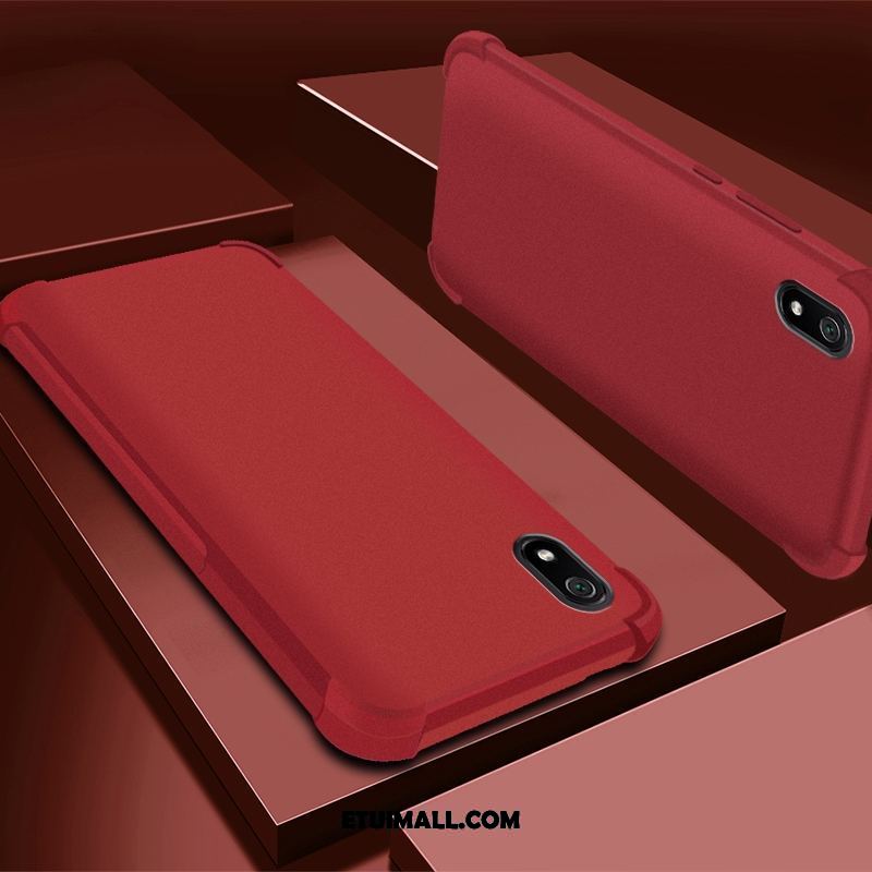 Etui Xiaomi Redmi 7a Anti-fall Ochraniacz Purpurowy Czerwony All Inclusive Pokrowce Tanie