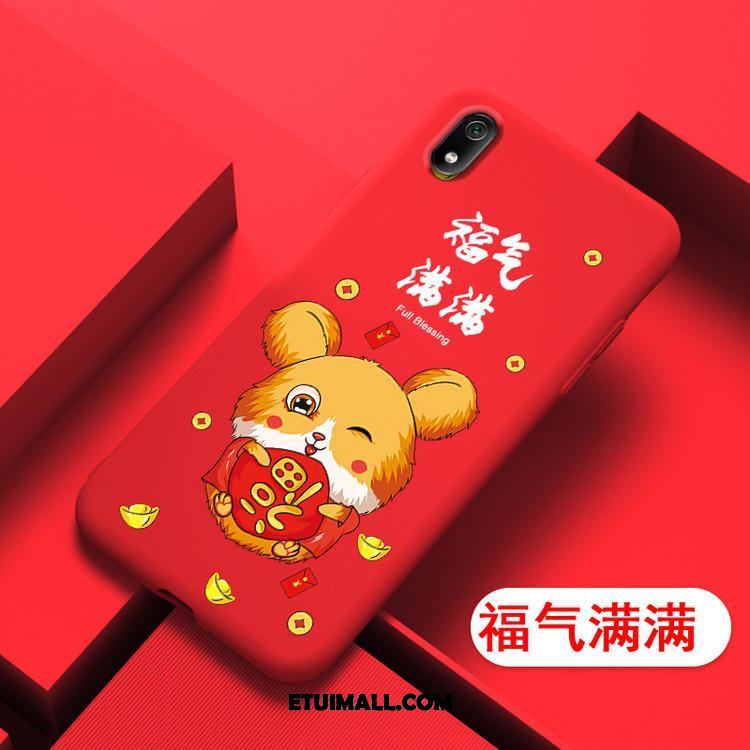 Etui Xiaomi Redmi 7a Czerwony Piękny Silikonowe Ochraniacz Mały Obudowa Tanie