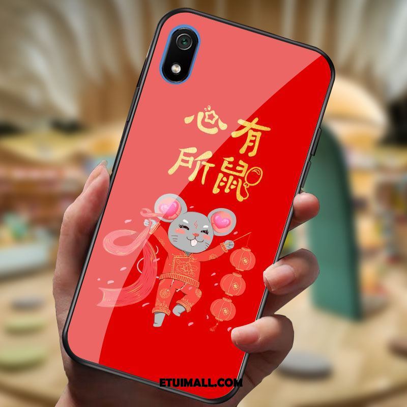 Etui Xiaomi Redmi 7a Mały Telefon Komórkowy Szkło Miękki Czerwony Obudowa Oferta