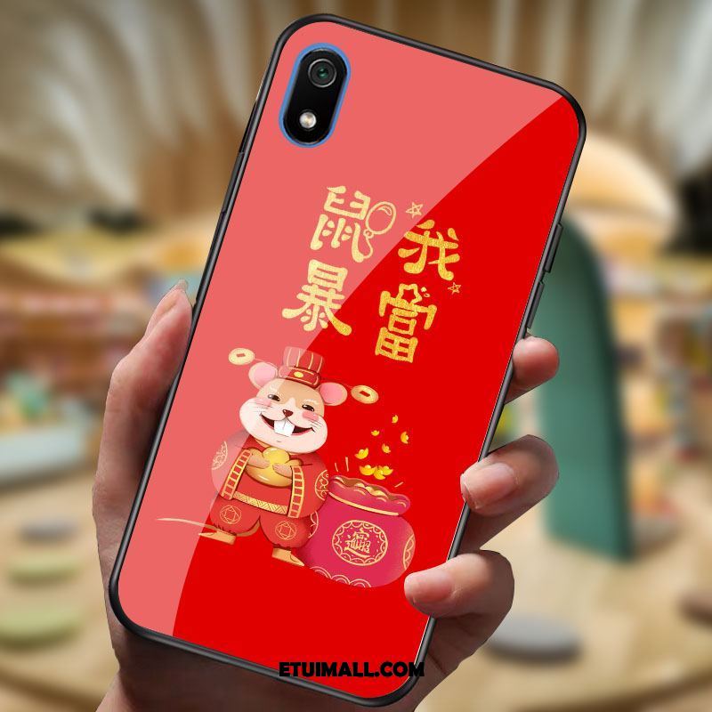 Etui Xiaomi Redmi 7a Mały Telefon Komórkowy Szkło Miękki Czerwony Obudowa Oferta