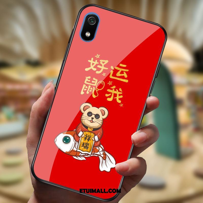 Etui Xiaomi Redmi 7a Mały Telefon Komórkowy Szkło Miękki Czerwony Obudowa Oferta