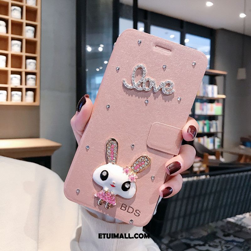 Etui Xiaomi Redmi 8 Czerwony Skórzany Futerał Rhinestone Moda Ochraniacz Futerał Oferta