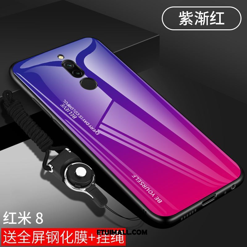 Etui Xiaomi Redmi 8 Mały Cienkie Czerwony Osobowość Telefon Komórkowy Futerał Tanie