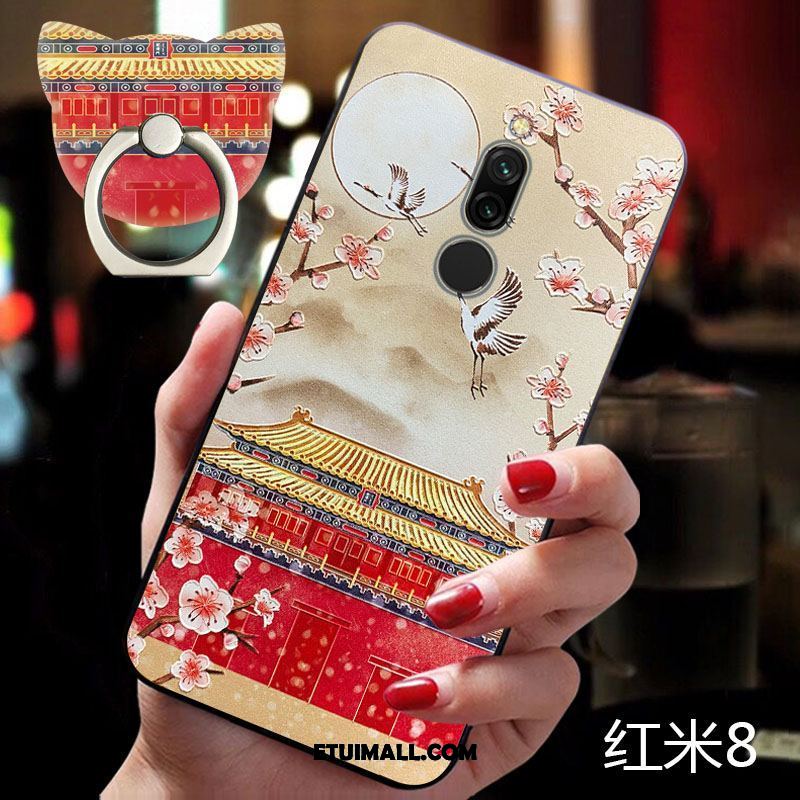 Etui Xiaomi Redmi 8 Miękki Anti-fall Ochraniacz Czerwony Silikonowe Futerał Tanie