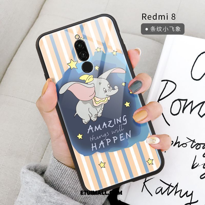 Etui Xiaomi Redmi 8 Szkło Czerwony Miękki Lustro Ochraniacz Futerał Na Sprzedaż