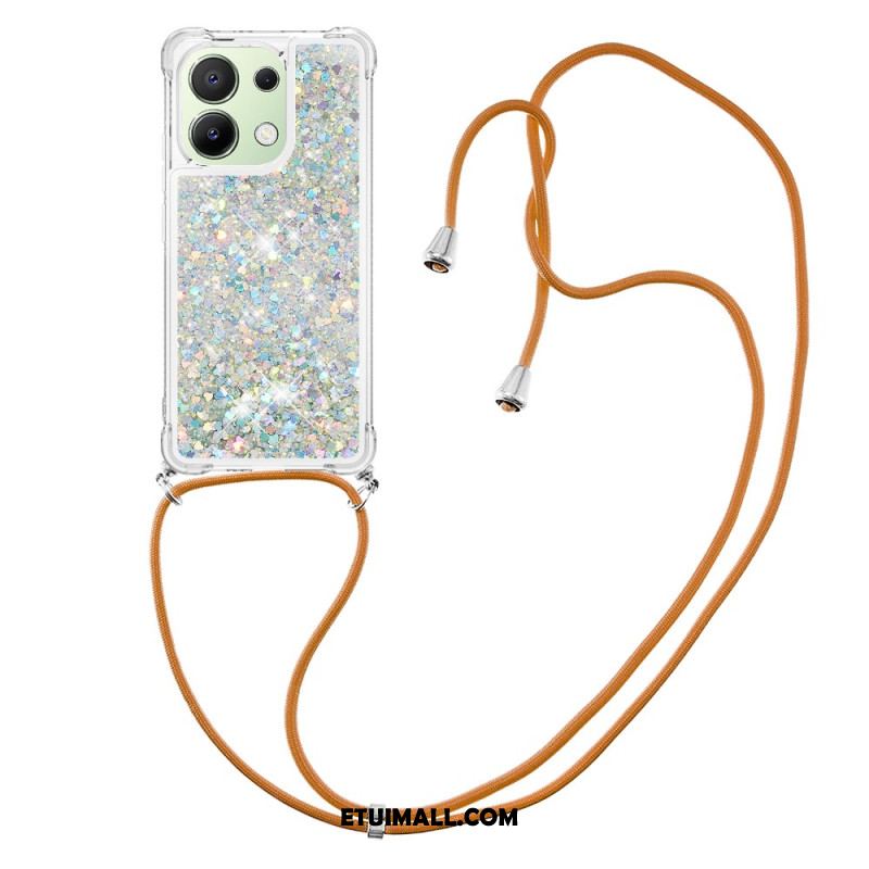 Etui Xiaomi Redmi Note 13 4g Cekinowy Sznurek Etui Ochronne