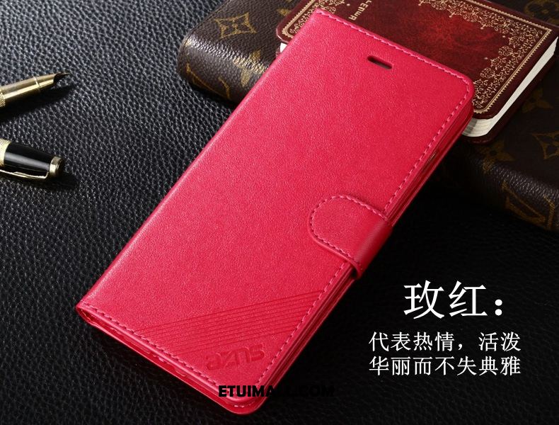 Etui Xiaomi Redmi Note 5 Czerwony Wysoki Mały Anti-fall Skórzany Futerał Obudowa Kupię