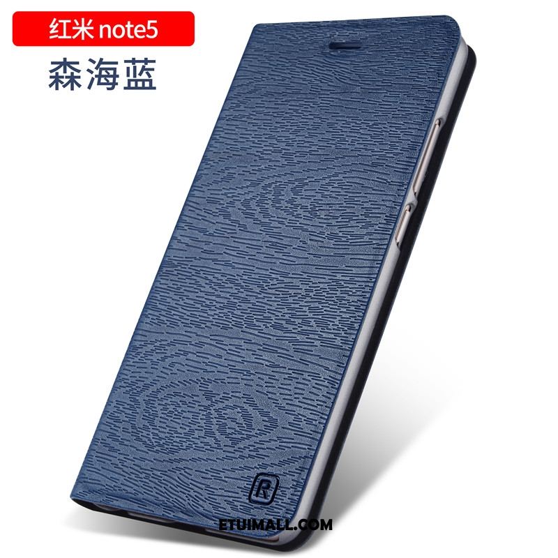 Etui Xiaomi Redmi Note 5 Trudno Czarny Klapa Anti-fall Nubuku Pokrowce Tanie