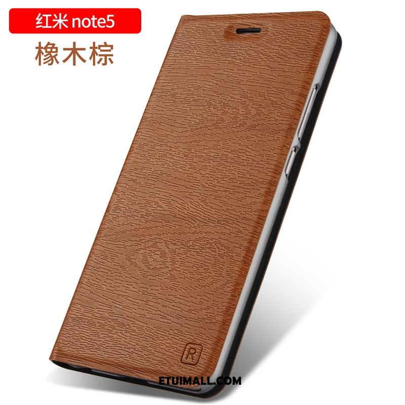 Etui Xiaomi Redmi Note 5 Trudno Czarny Klapa Anti-fall Nubuku Pokrowce Tanie