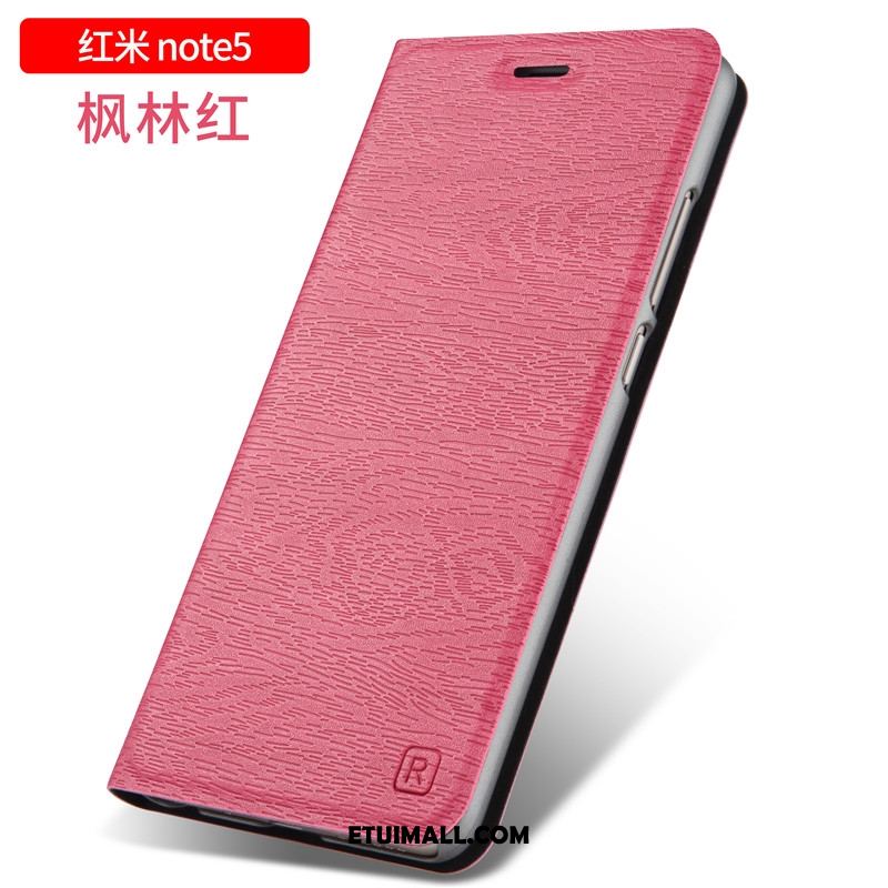 Etui Xiaomi Redmi Note 5 Trudno Czarny Klapa Anti-fall Nubuku Pokrowce Tanie