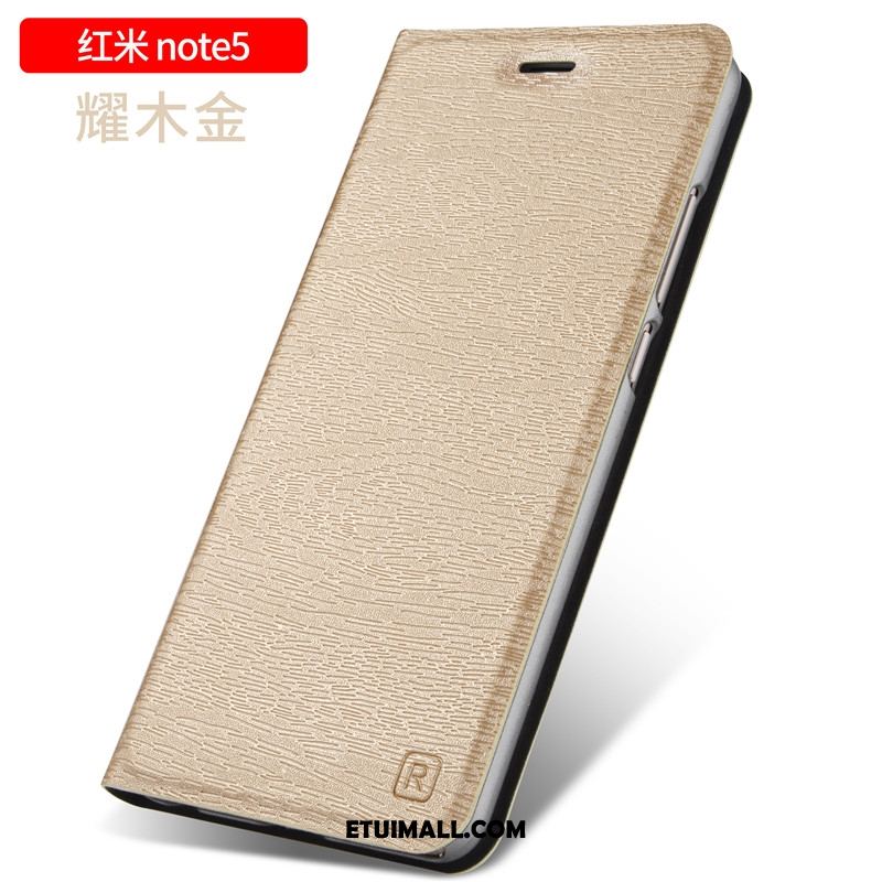 Etui Xiaomi Redmi Note 5 Trudno Czarny Klapa Anti-fall Nubuku Pokrowce Tanie