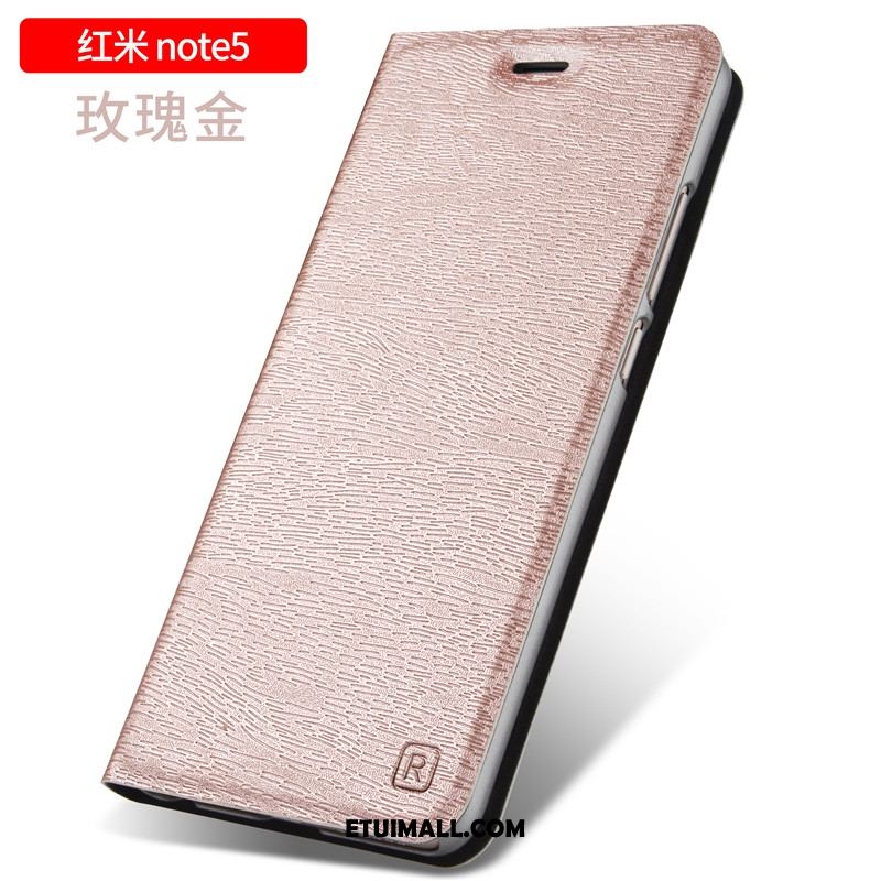 Etui Xiaomi Redmi Note 5 Trudno Czarny Klapa Anti-fall Nubuku Pokrowce Tanie