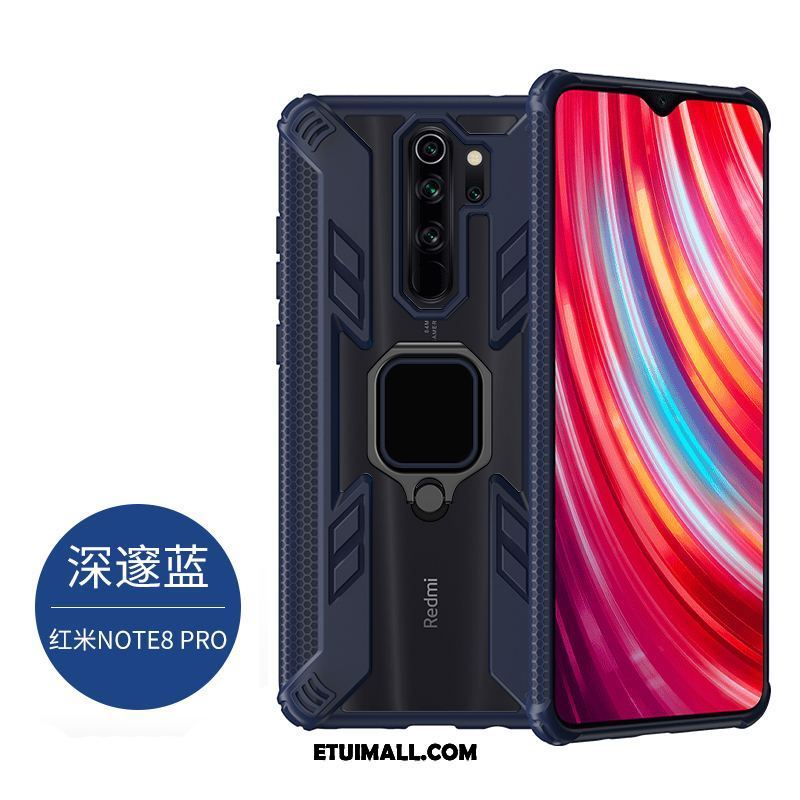 Etui Xiaomi Redmi Note 8 Pro Antypoślizgowe Magnetyzm Czerwony Osobowość Ciemno Obudowa Sklep