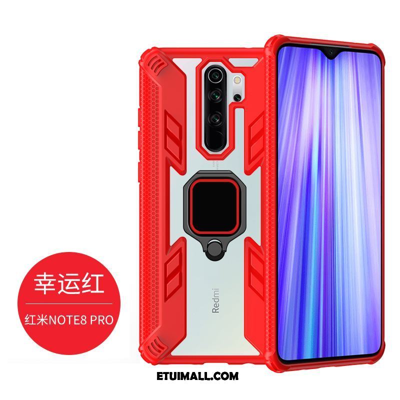 Etui Xiaomi Redmi Note 8 Pro Antypoślizgowe Magnetyzm Czerwony Osobowość Ciemno Obudowa Sklep