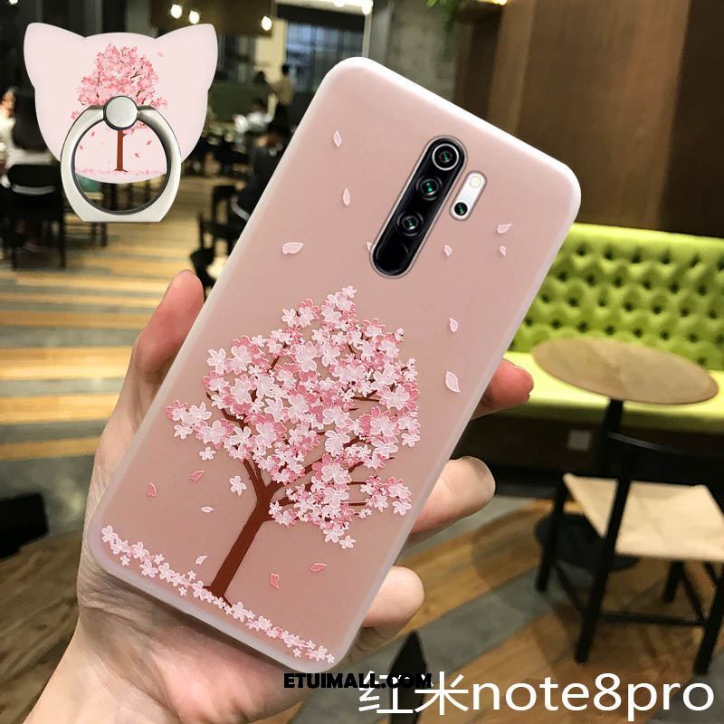 Etui Xiaomi Redmi Note 8 Pro Modna Marka Sakura Telefon Komórkowy Drzewa Anti-fall Obudowa Kup