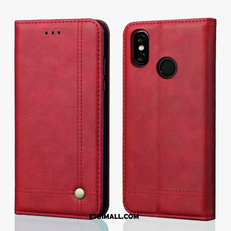 Etui Xiaomi Redmi S2 All Inclusive Ochraniacz Czerwony Anti-fall Skórzany Futerał Pokrowce Sklep