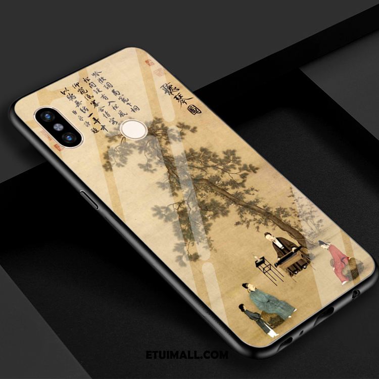 Etui Xiaomi Redmi S2 Czerwony Wzór Sztuka Telefon Komórkowy Vintage Pokrowce Sklep