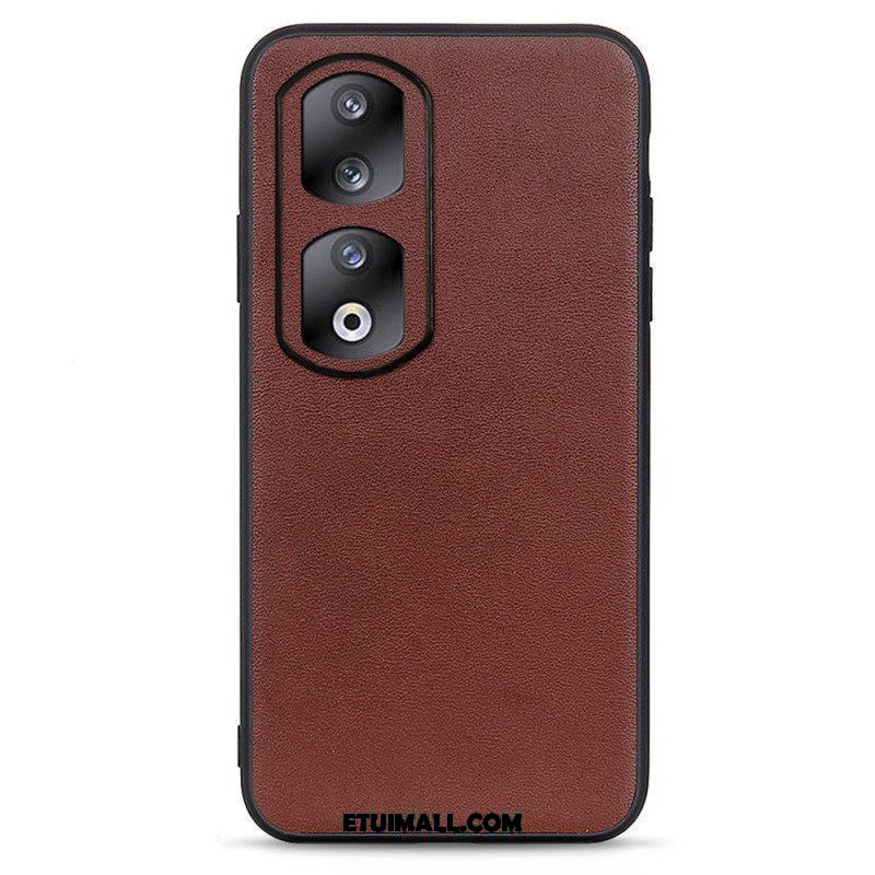 Etui do Honor 90 Pro Prawdziwa Skóra