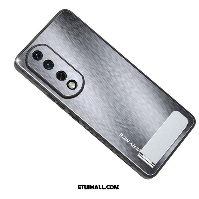 Etui do Honor 90 Pro Szczotkowany Stop Aluminium Ze Wspornikiem