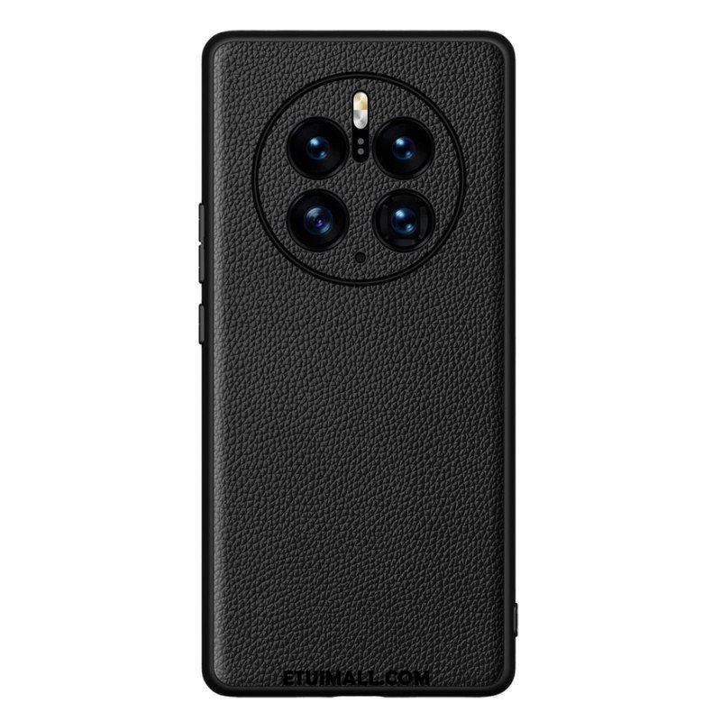 Etui do Huawei Mate 50 Pro Prawdziwa Skóra Litchi