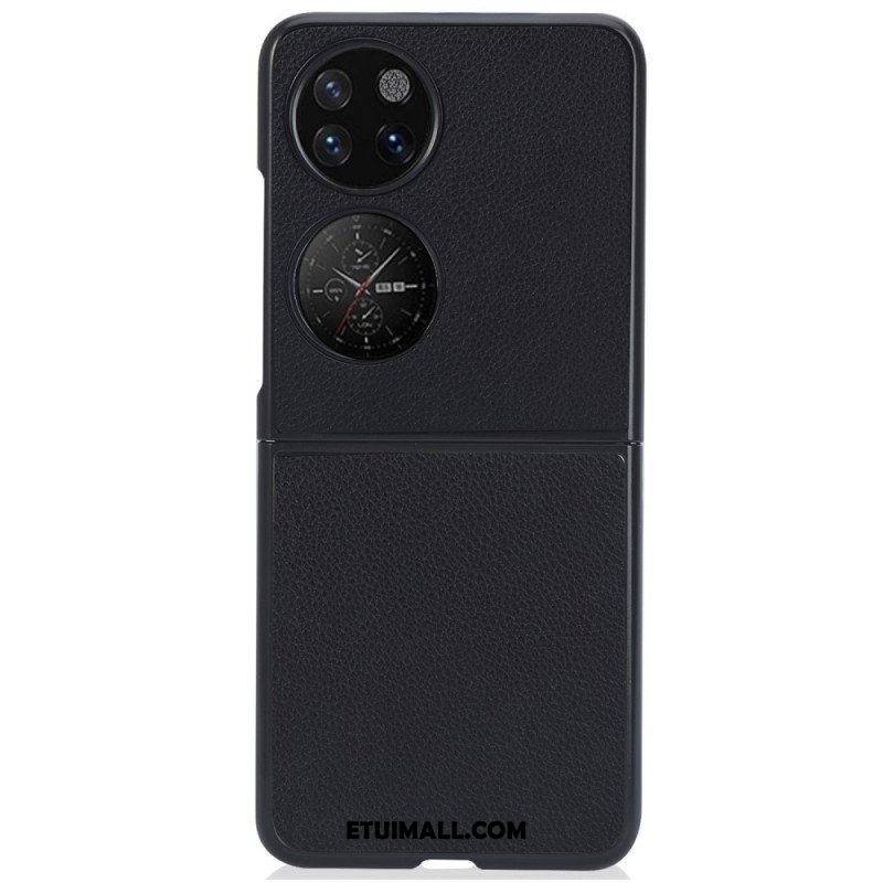 Etui do Huawei P50 Pocket Efekt Skóry Liczi