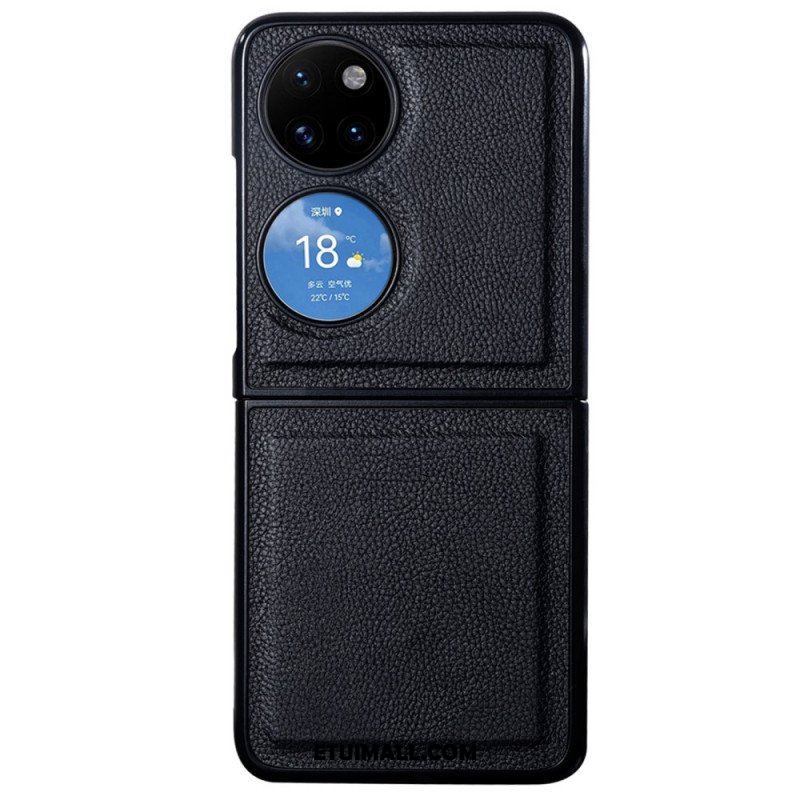 Etui do Huawei P50 Pocket Projekt Z Prawdziwej Skóry