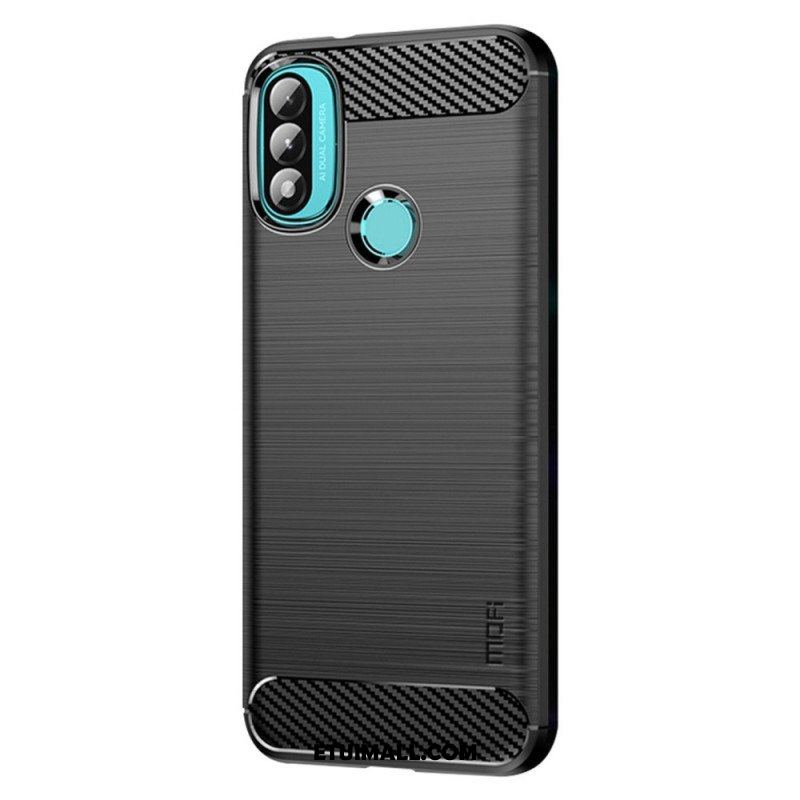 Etui do Moto E40 / E30 / E20 Szczotkowane Włókno Węglowe Mofi