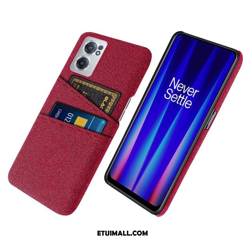 Etui do OnePlus Nord CE 2 5G Tkany Uchwyt Na Karty