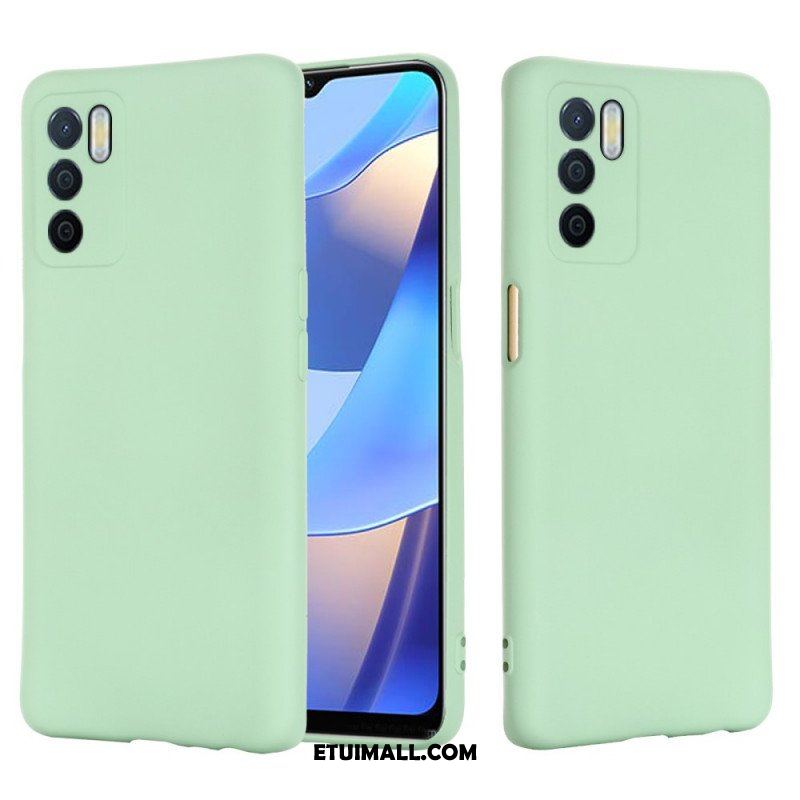 Etui do Oppo A16 / A16s Płynny Silikon Ze Smyczą