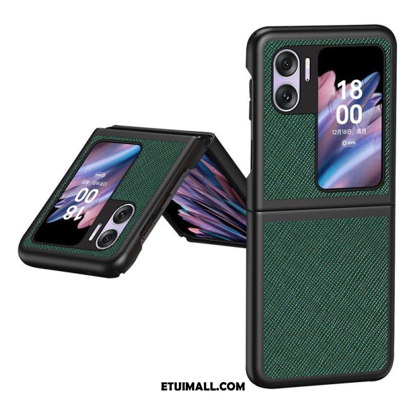 Etui do Oppo Find N2 Flip Etui Folio Teksturowany Skórzany Styl