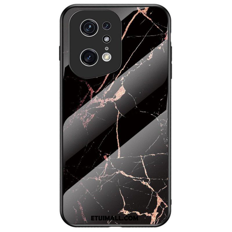 Etui do Oppo Find X5 Pro Szkło Hartowane W Kolorach Marmuru